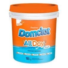 Balde  10kg Domclor All Day Granulado 5 em 1 para Tratamento piscina