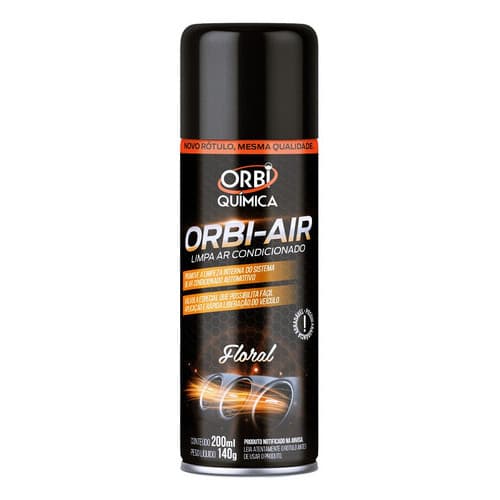 LIMPA AR CONDICIONADO AROMA FLORAL SPRAY HIGIENIZADOR ORBI-AIR 200ML