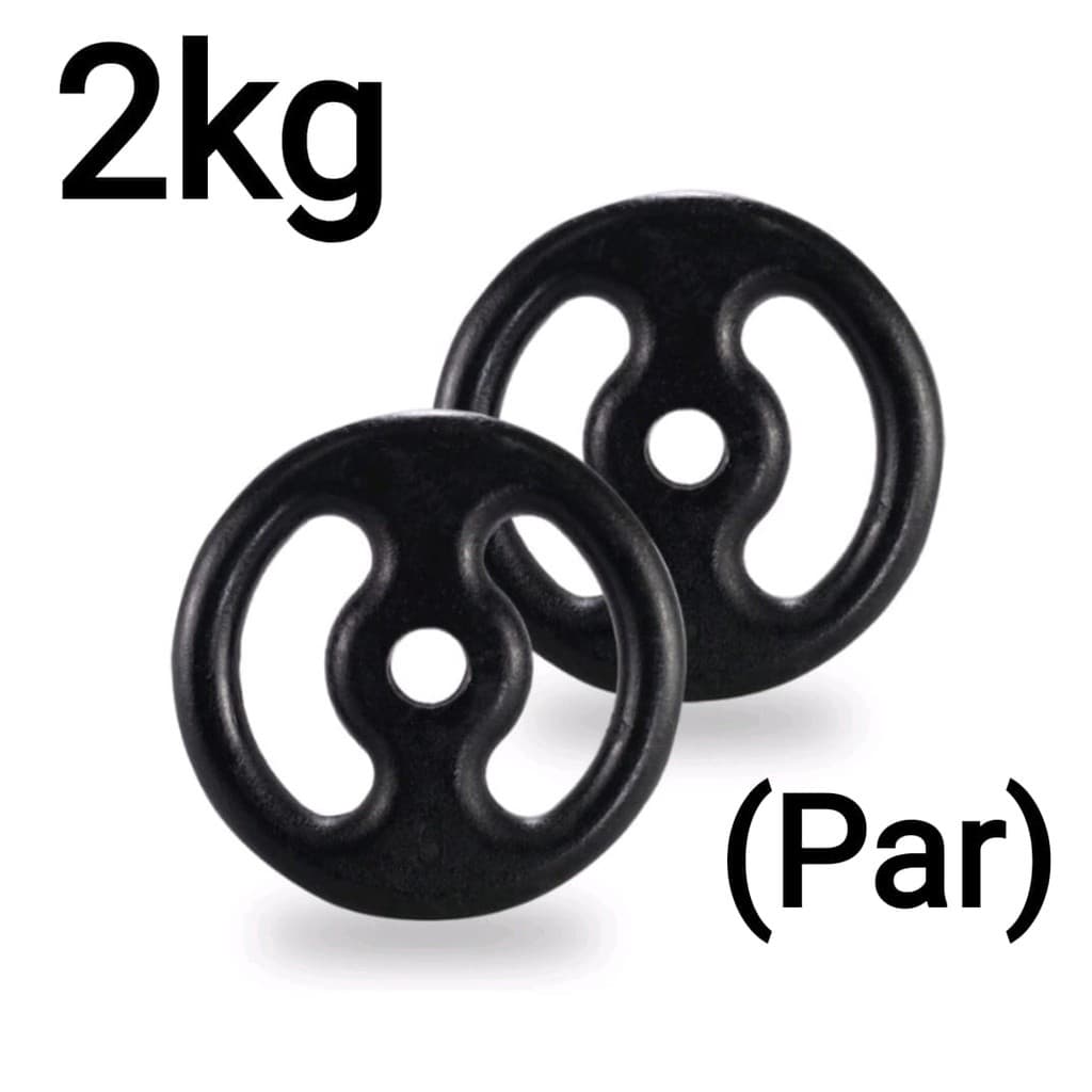 Kit 2 Anilhas  Pintada 2kg Par  Anilhas de Ferro