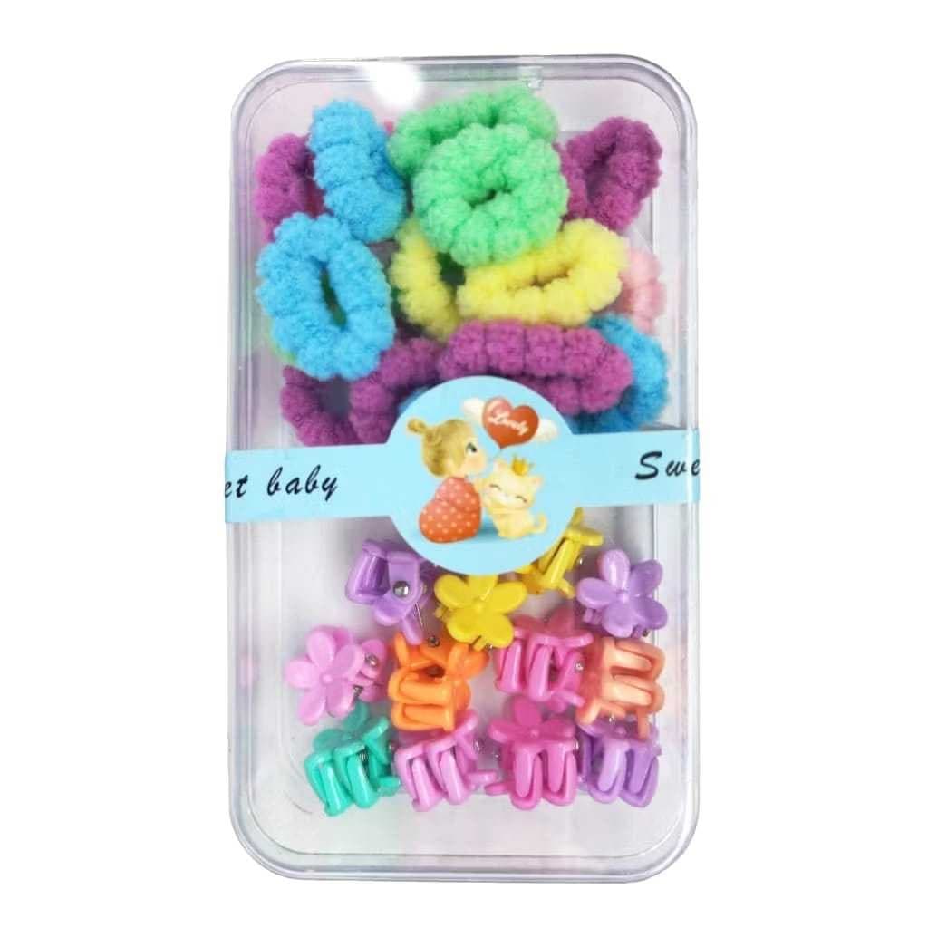 kit xuxinha presilha de cabelo elástico para enfeite cabeça menina trancinha colorida sortida criança