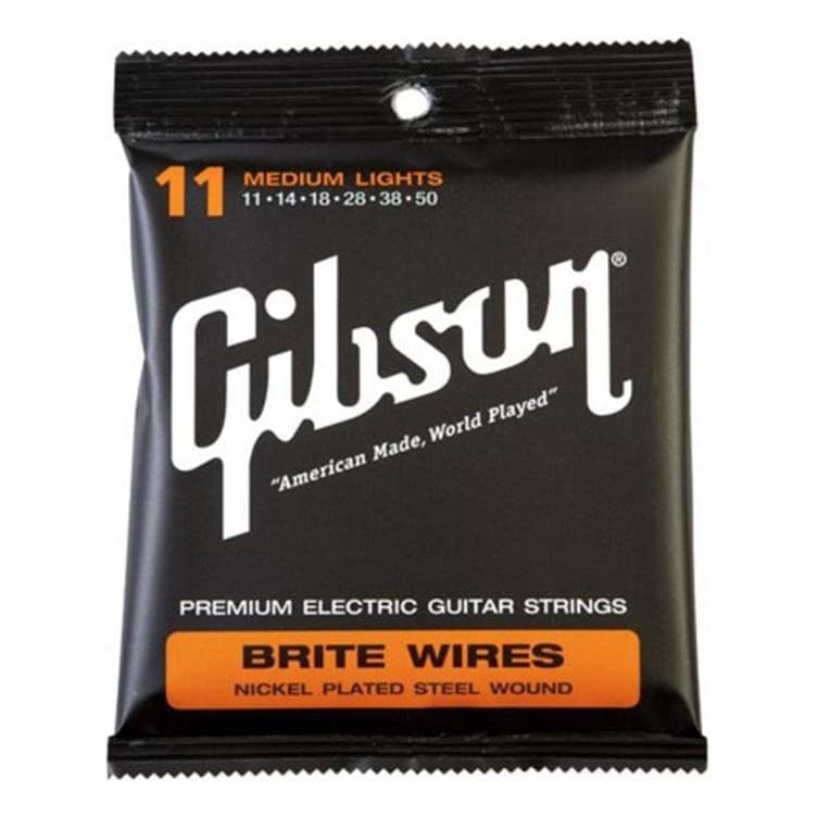 Encordoamento Guitarra Gibson 011 Brite Wires Medium Lights