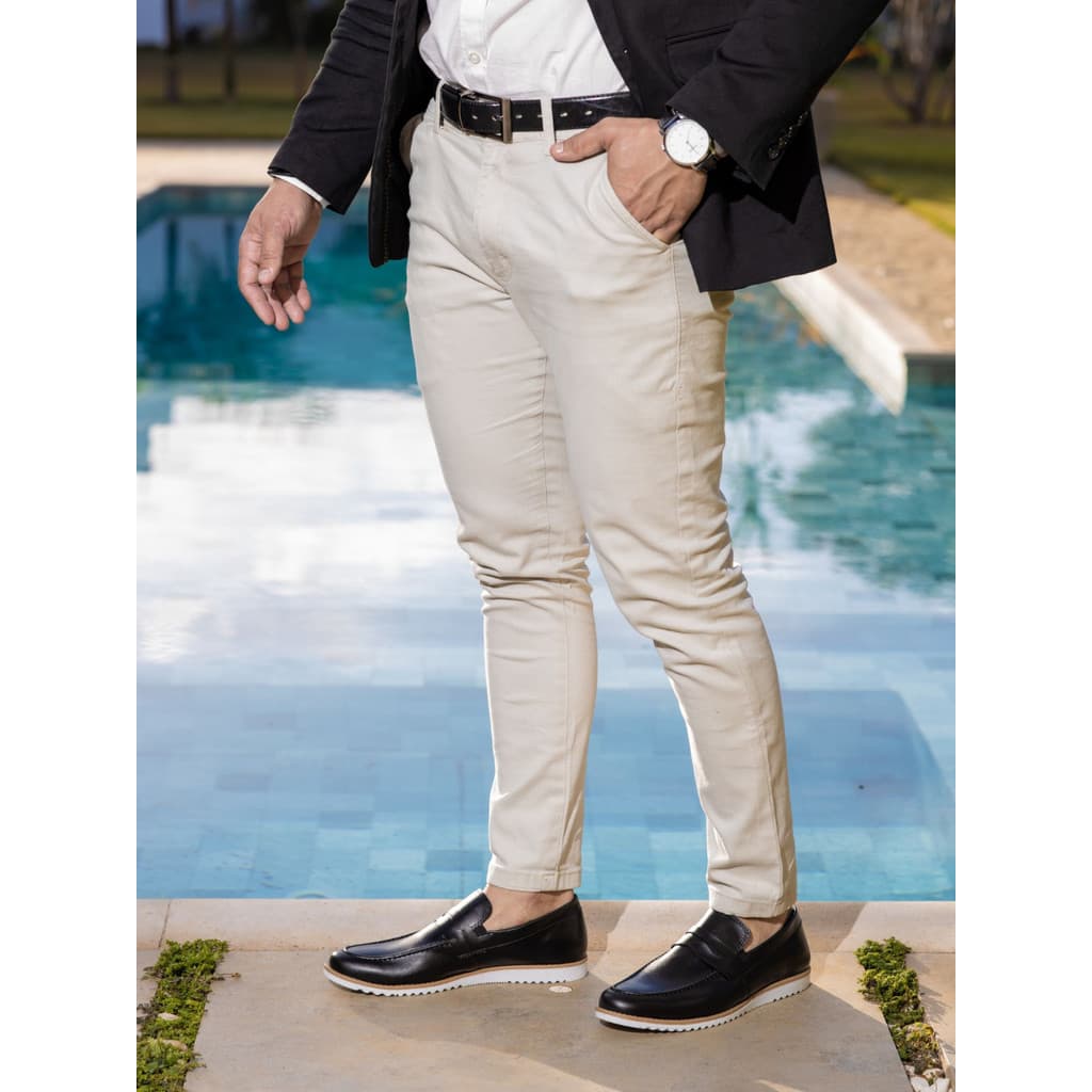 Mocassim Masculino Sapato Masculino Dockside Sola de Borracha Versátil Dia Dia Festa