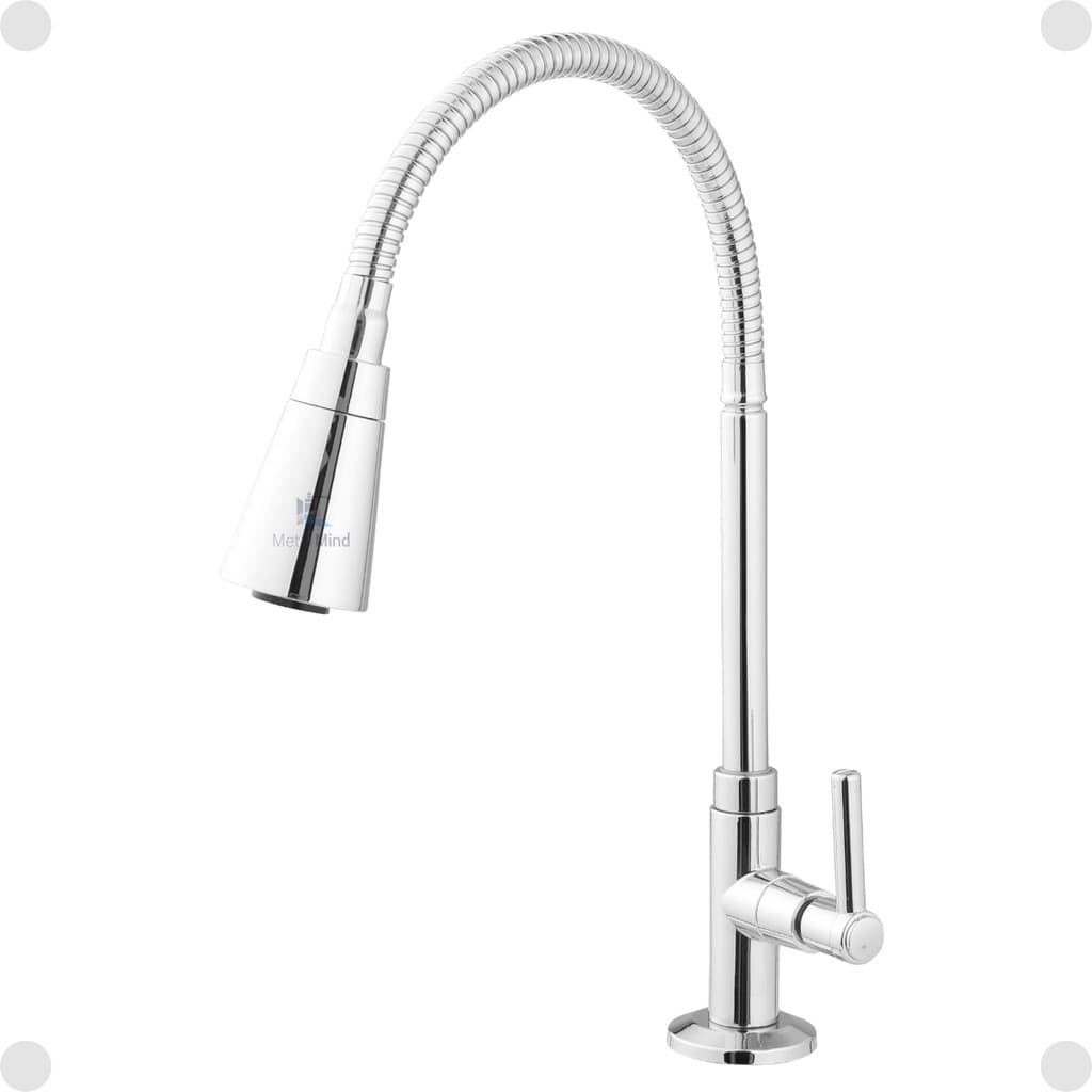 Torneira Gourmet Cromada Bancada Pia Flexível 2 Jatos Cone