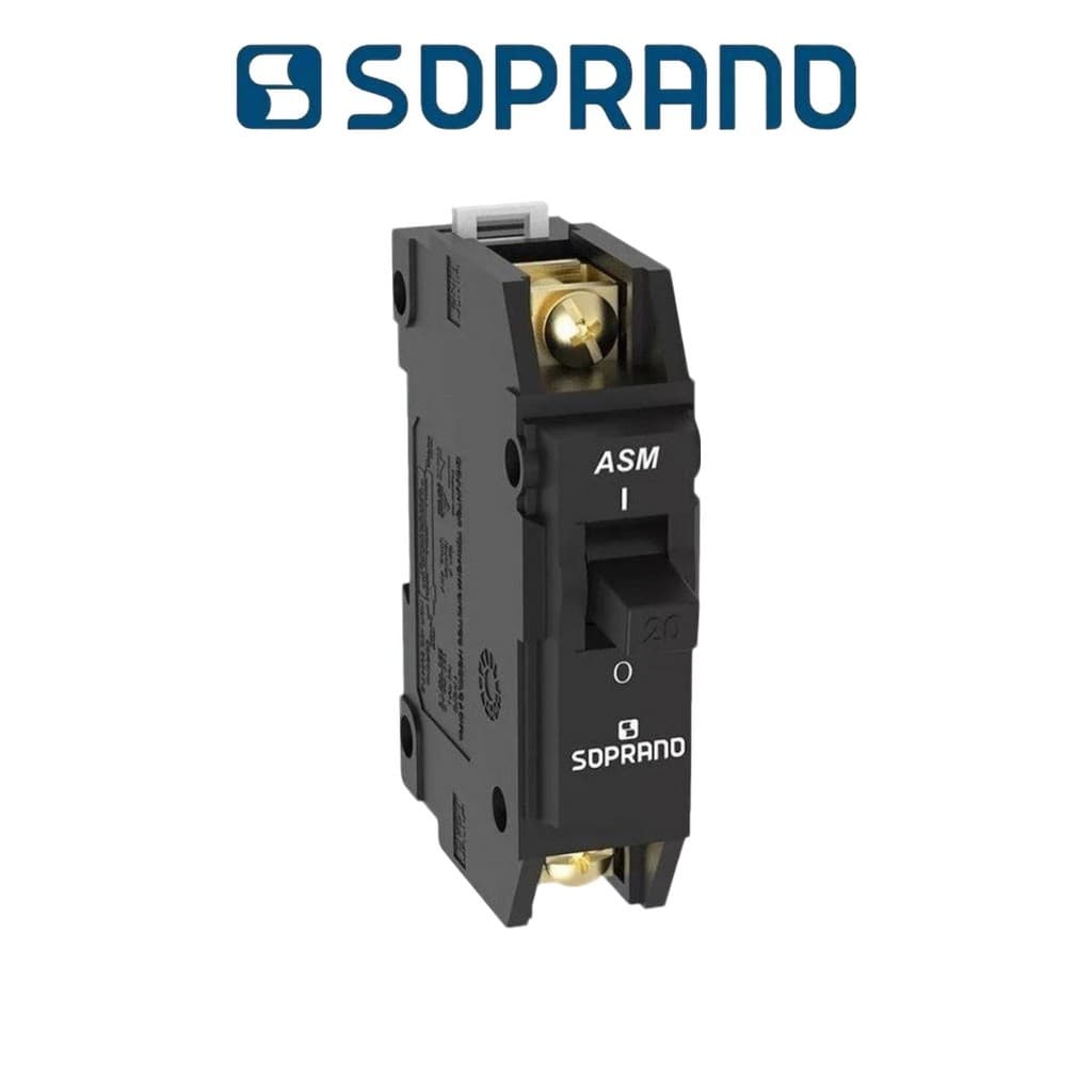 Disjuntor Nema preto 70a 1p Unipolar Asm1 Soprano