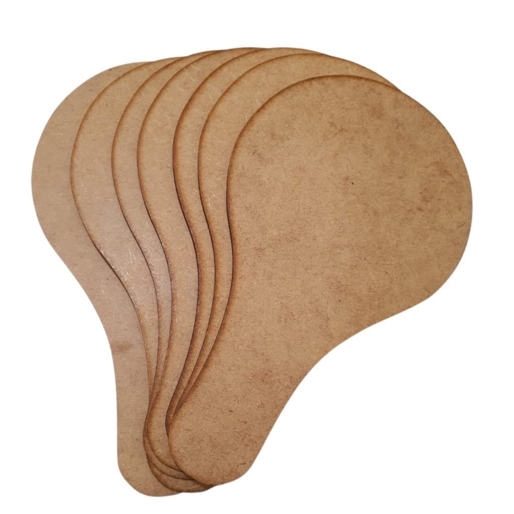 Kit com 30 unidades de Raquetes Pequenas Ping Pong Lembrancinhas MDF CRU Artesanato