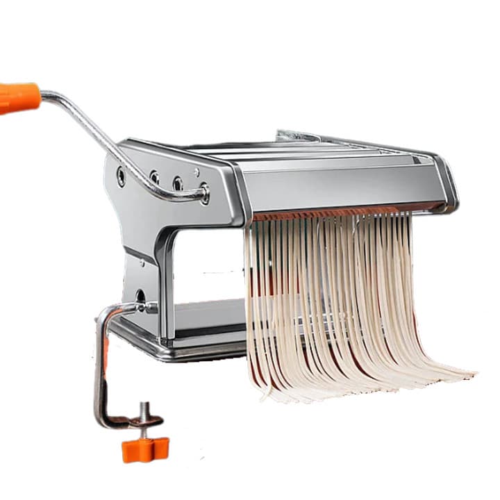 Maquina de Fazer Macarrão Cilindro de Aço Inox 3 Tipos de Massa Lasanha