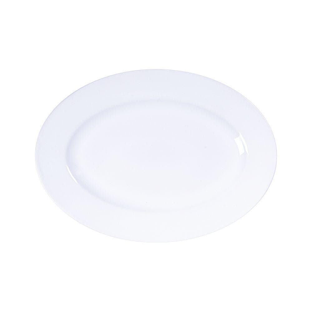 Travessa Oval Tramontina Maria Augusta Em Porcelana 32x25 Cm