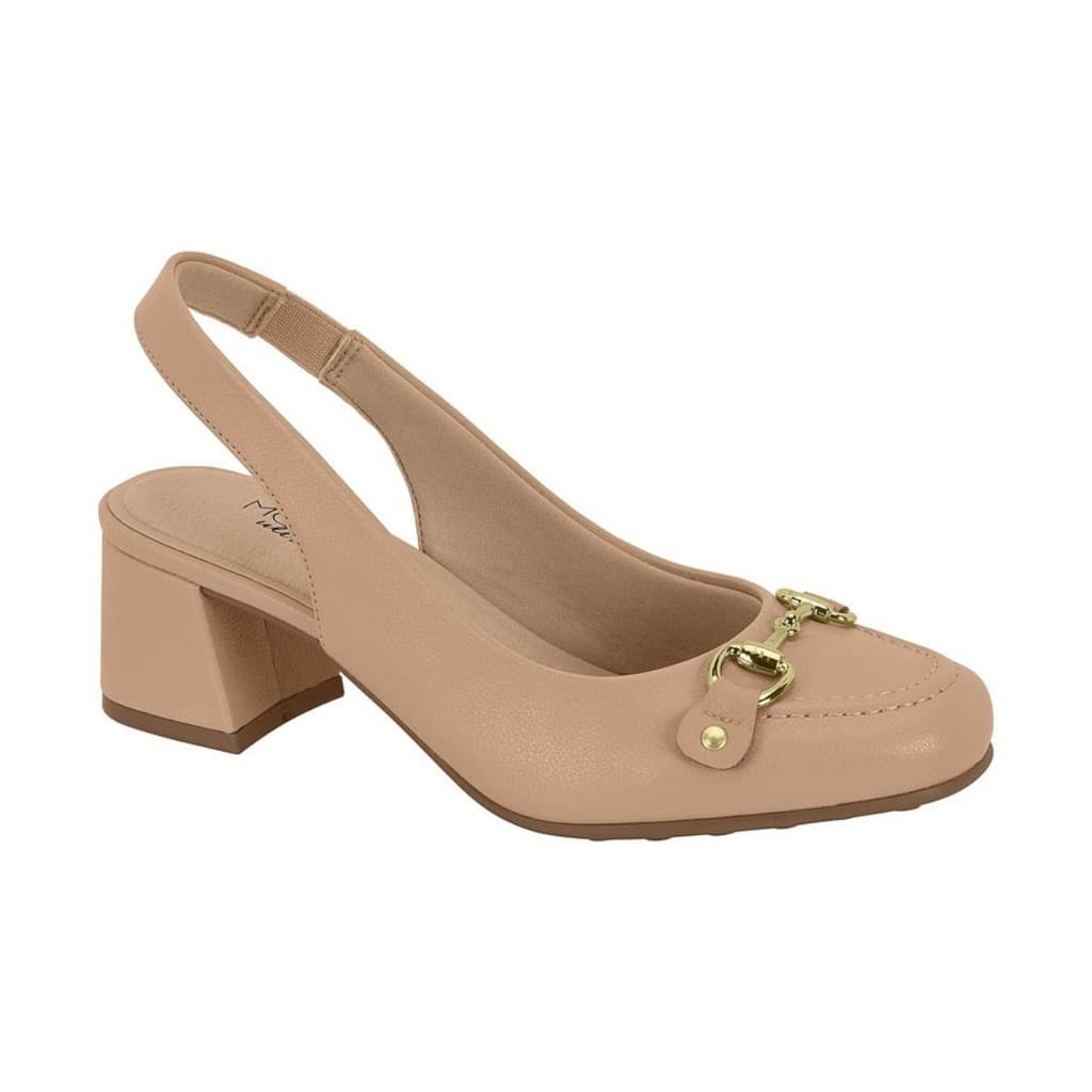 Scarpin SlingBack Modare UltraConforto Salto Baixo Bloco
