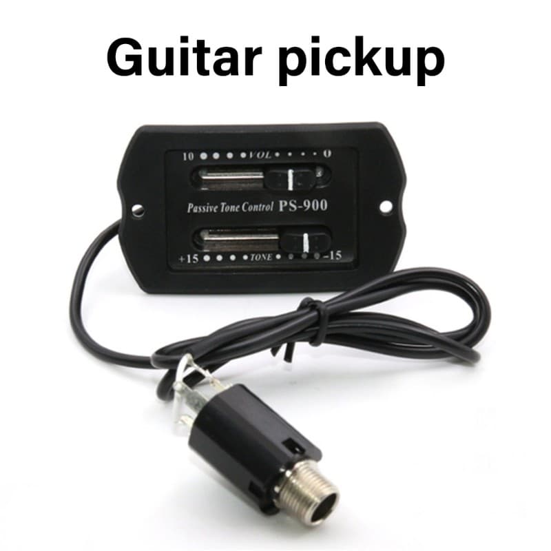 Estone 2 Banda EQ Equalizador Guitarra Pré-Amplificador Piezo Captador Sintonizador Acústica Para
