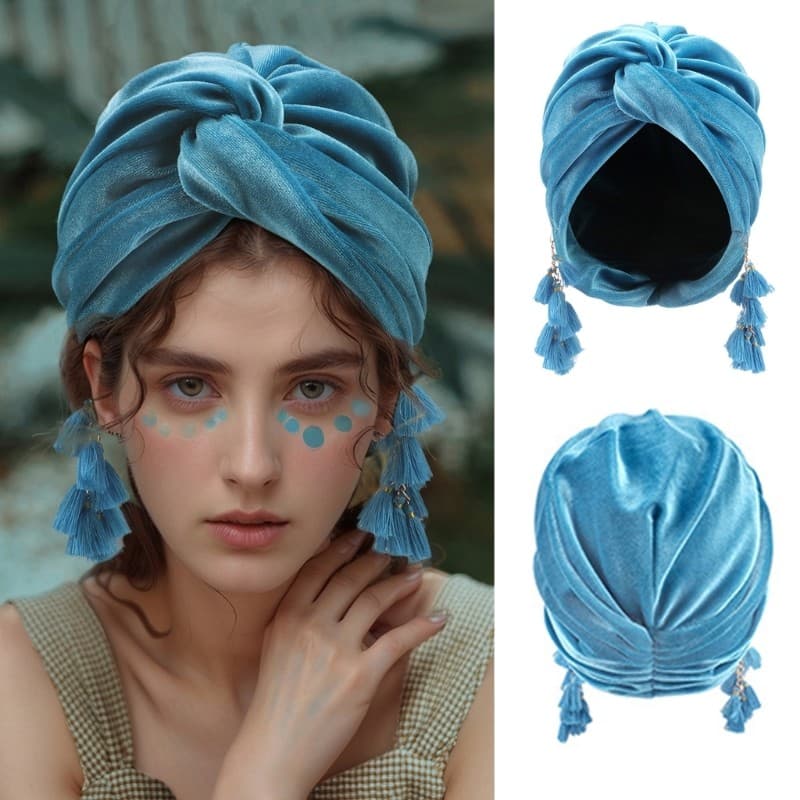 YOIOI Mulheres Headwrap Headwear Chapéu Lenço De Cabelo Perfeito Para Festivais E Celebrações Cabeça Respirável