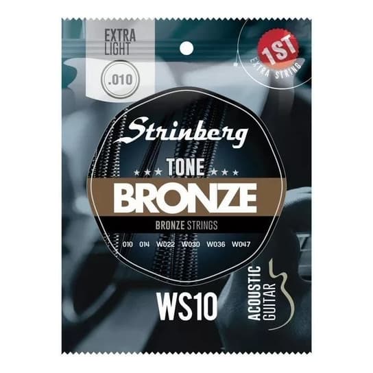 Encordoamento Violão Aço 0.10 Bronze Strinberg Ws10