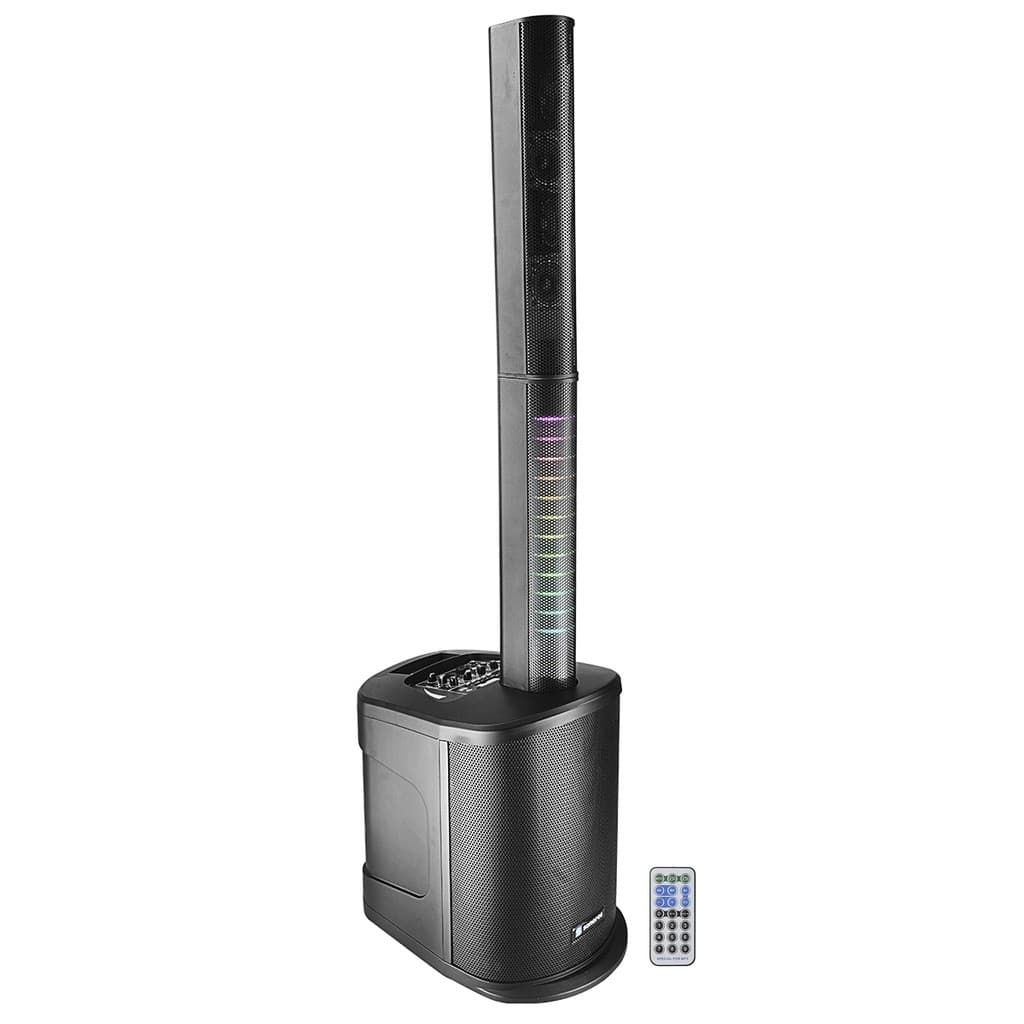 Caixa Vertical Array One Play Tower Sonoros 400w Sub 8 Polegadas + Torre 4x 2,75 Com Bluetooth