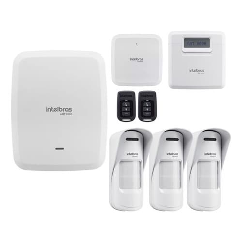 Kit Alarme Intelbras Wifi Sf 3 Sensores De Presença Externo **