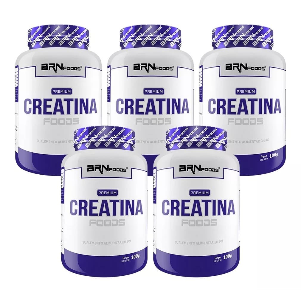 Kit 5x Premium Creatina 100gr -  BRNFOODS