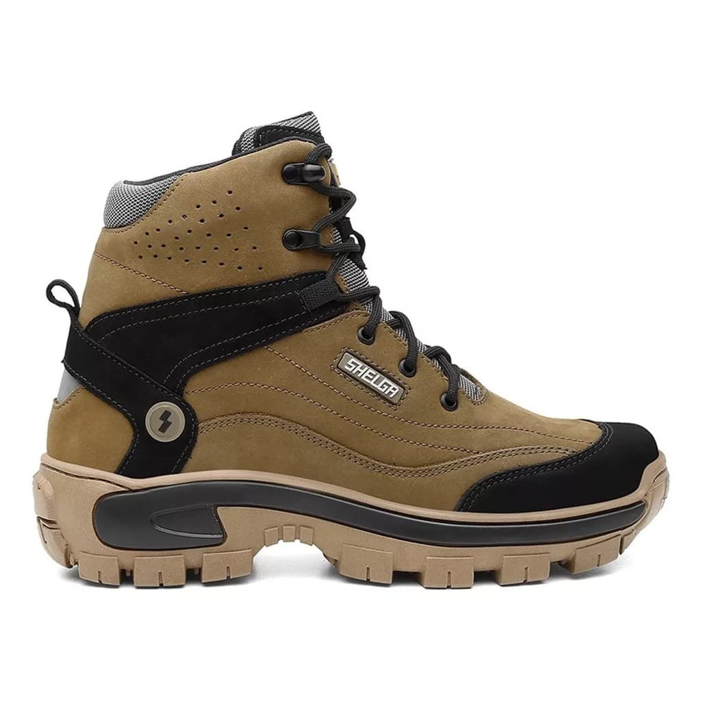 Bota Shelga Patagônia Cano Médio Biqueira PVC Creme