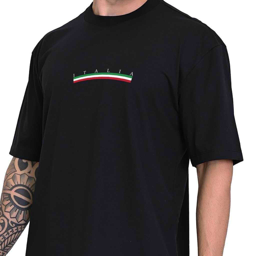 Camiseta Oversized  Estampada Itália Streetwear Masculina 100% Algodão Padrão Americano  Envio 24Hrs