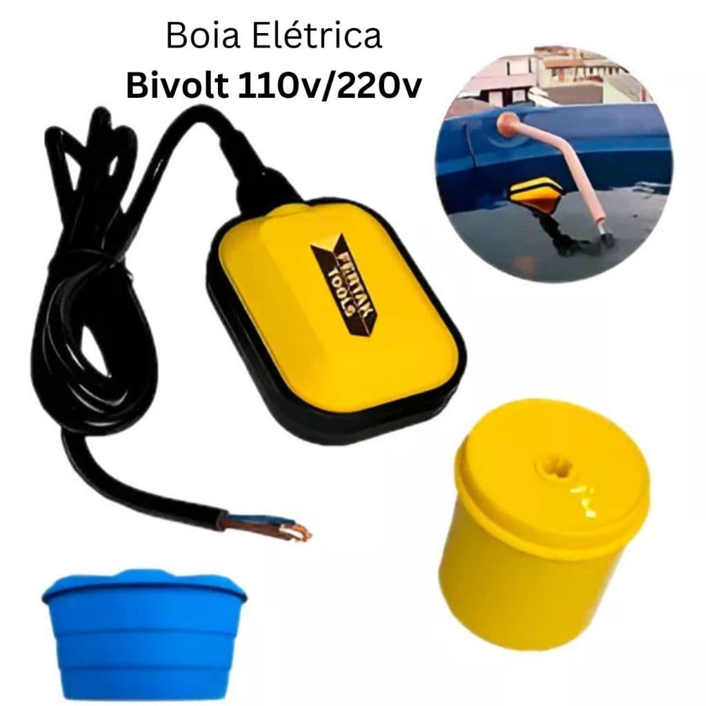 Bóia Elétrica para Caixa D água 15A Chave Nivel Automatica 110v 220v Sensor Superior Inferior Poço