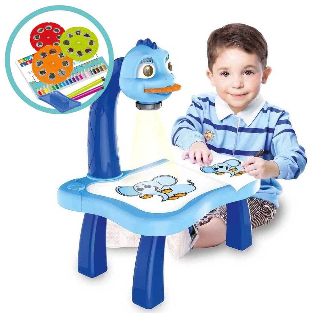 Mesa Projetora Lousa Magica Infantil Para Desenhar Pintar Com Canetinha Educativa