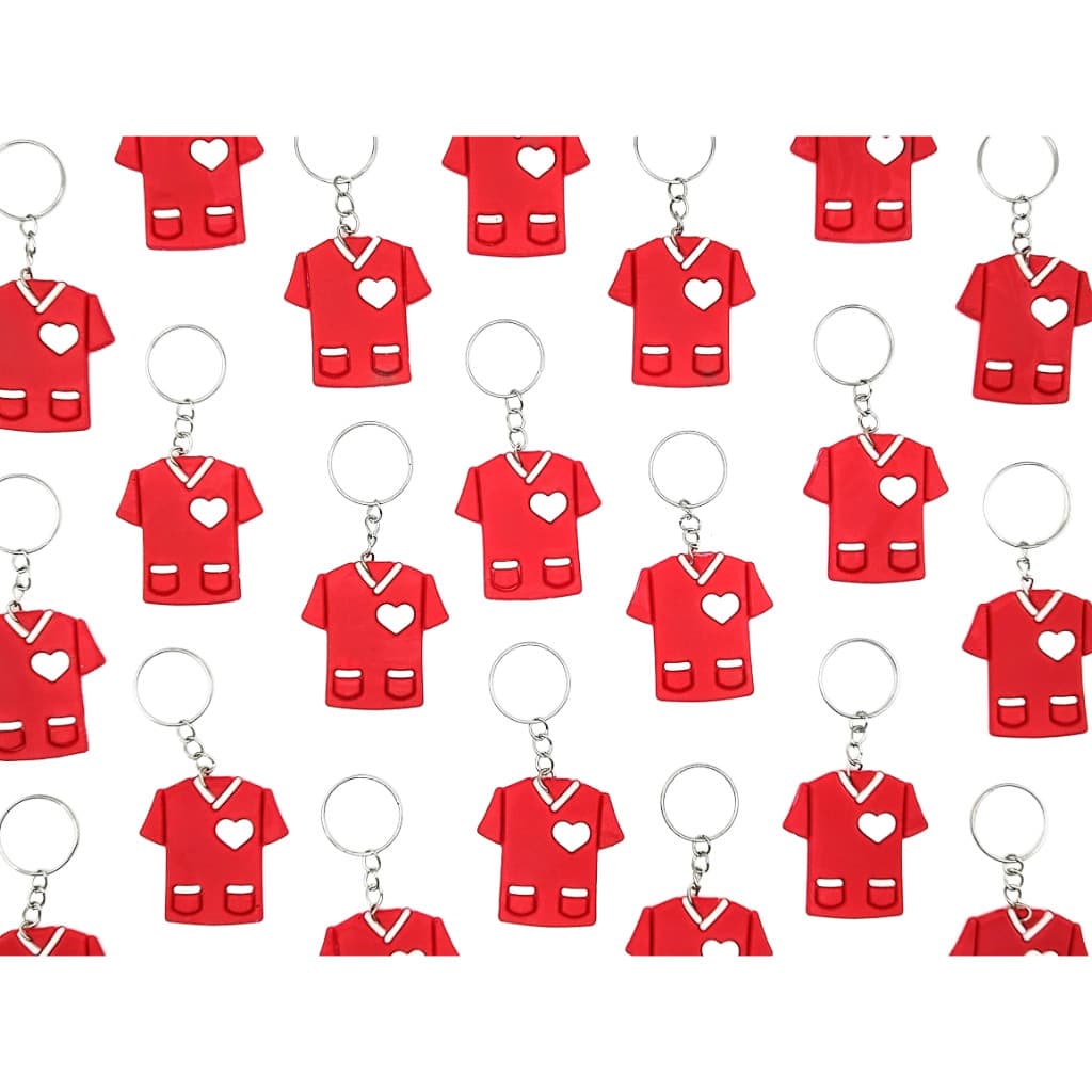 Chaveiro De Jaleco Vermelho Lembrancinha Faculdade 10un Top Novo