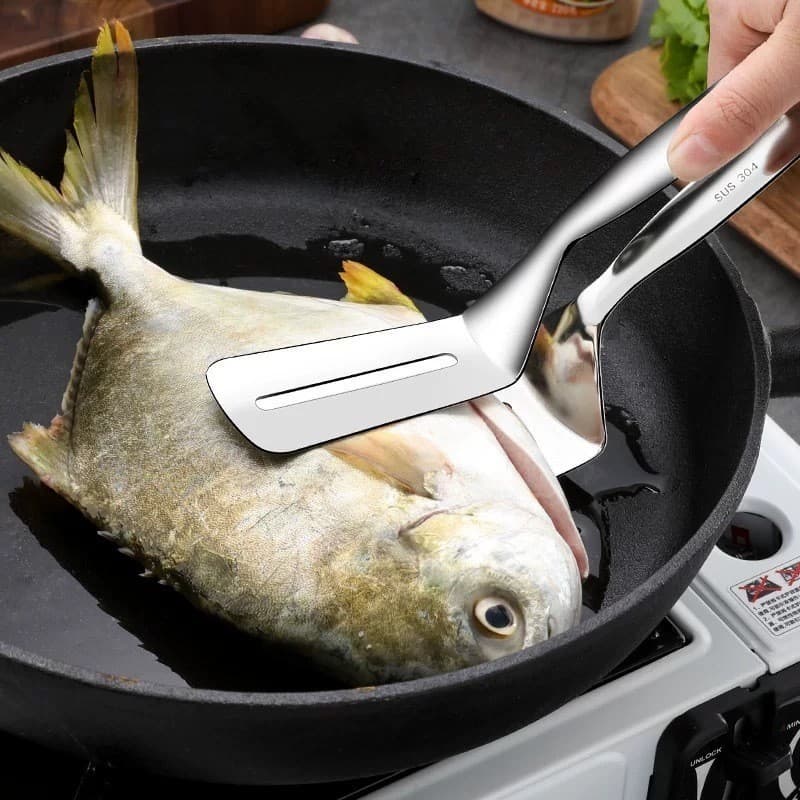 Pinca Espatula Pegadora Dupla para Alimentosem Inox