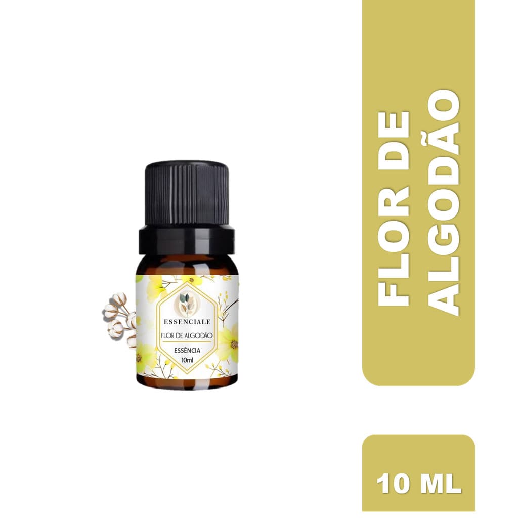 Óleo Essencial Flor de Algodão 100% Puro Difusor Aromatizador 10ml