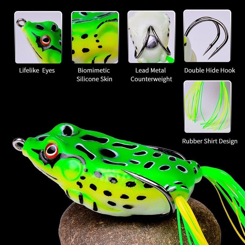 Iscas Artificial Sapo Frog Anti Enrosco Pesca de Traira