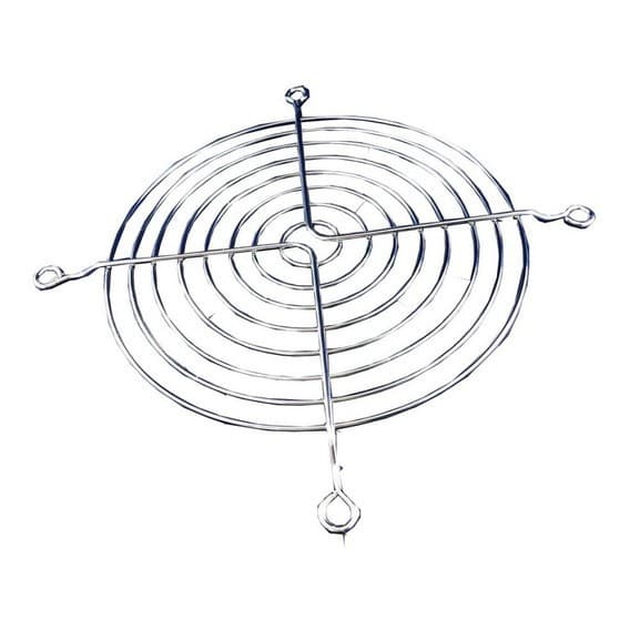 Grade Tela Proteção Cooler Fan Ventilador Ventoinha 80x80mm 8cm Cromada