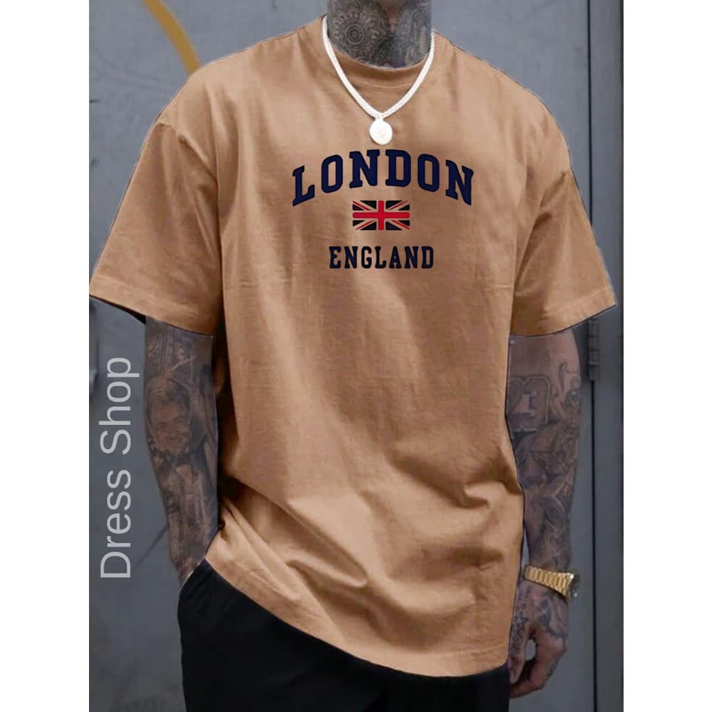 Camiseta Masculina LONDON England Malha Premium Camisa 100% algodão