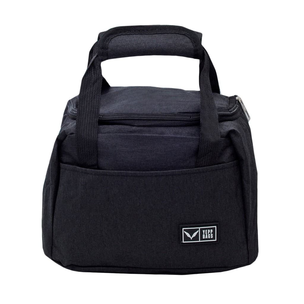 Lancheira Alça de Mão Com Bolso Frontal Preto Yepp