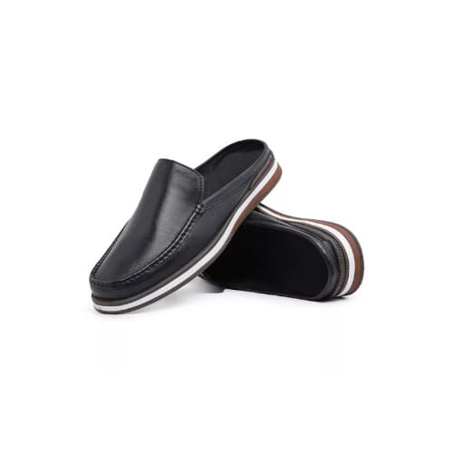Mocassim Mule Casual Masculino Urbano Atemporal em Couro Legítimo