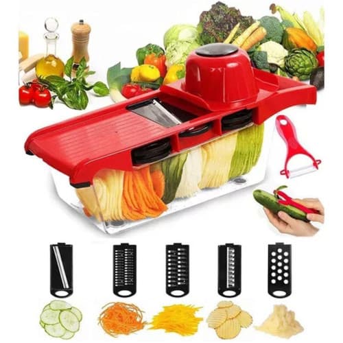 Mandoline Profissional Cozinha Slicer Aço Inox Fatiador Cortador Ralador De Legumes Alimentos Casa
