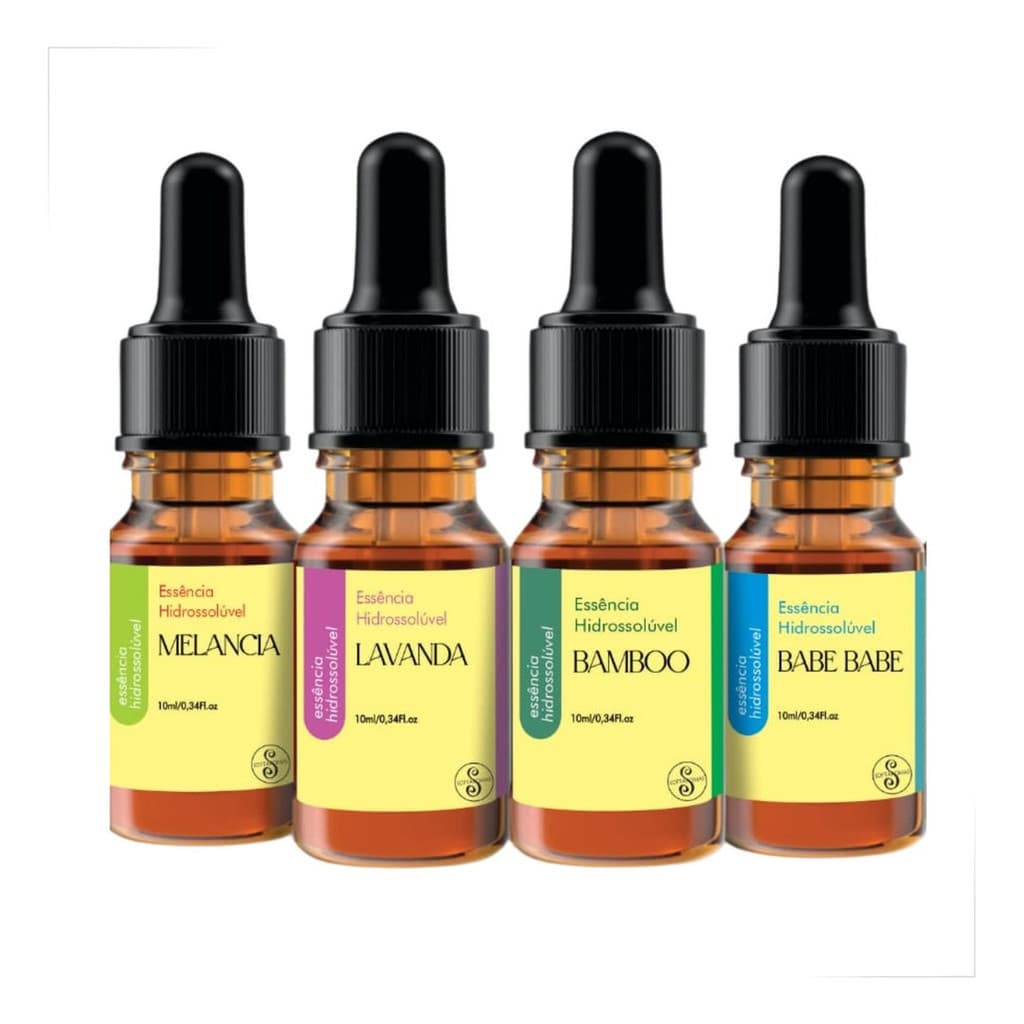 Kit 4 X Essência Hidrossolúvel Concentrada Umidificador