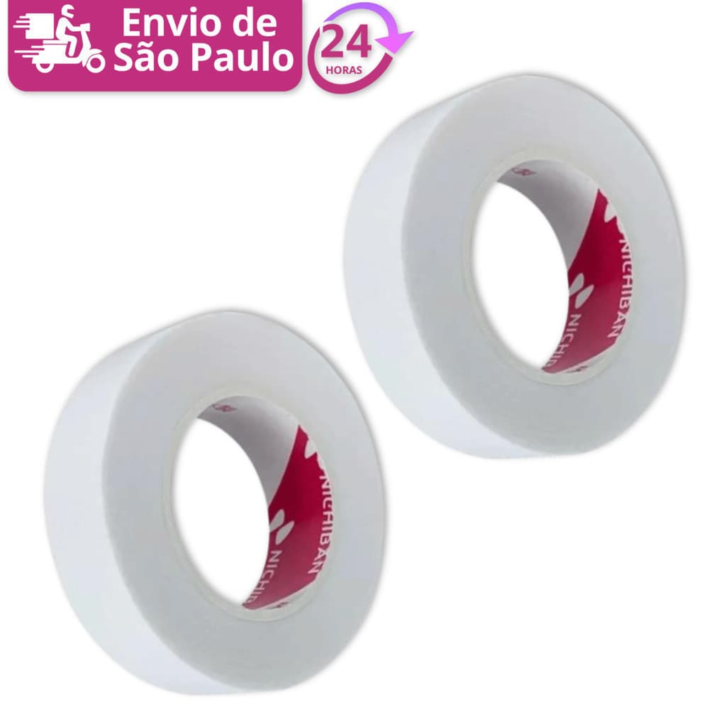 Kit 2 Fita Micropore Japonês Adesivo Para Peles Sensíveis Extensão Alongamento De Cílios Postiço