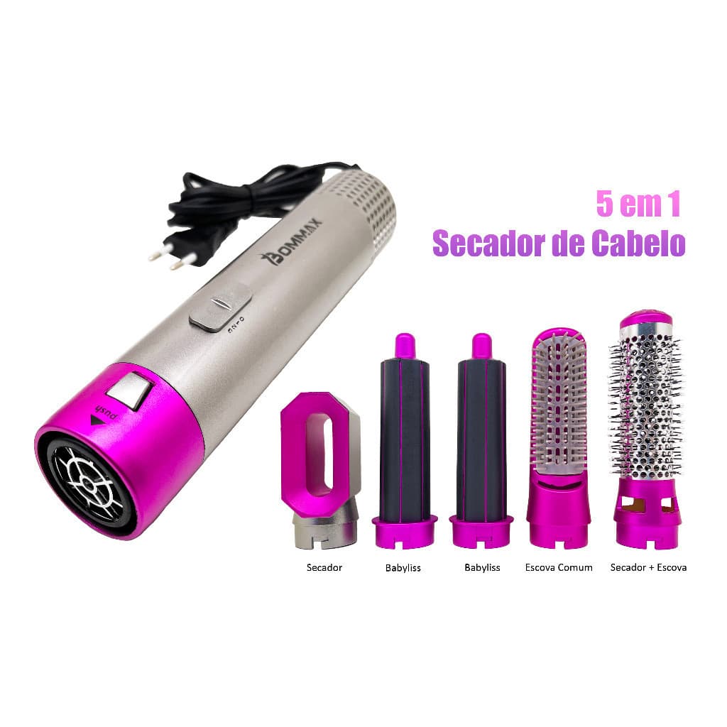 Escova Secadora Elétrica 5 em 1 Modeladora - A206