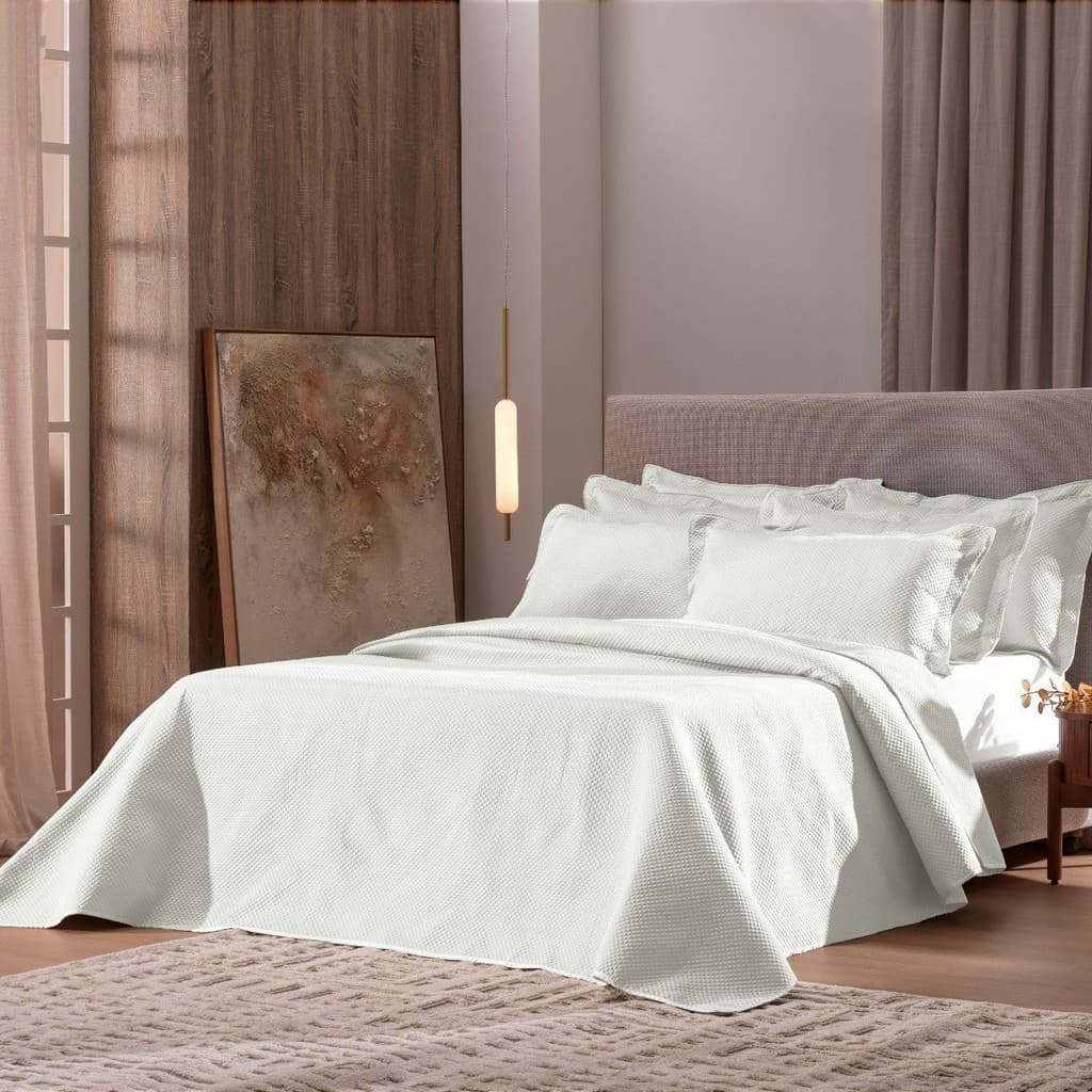 Colcha Casal com 2 Porta Travesseiros Cetinatto Appel Home