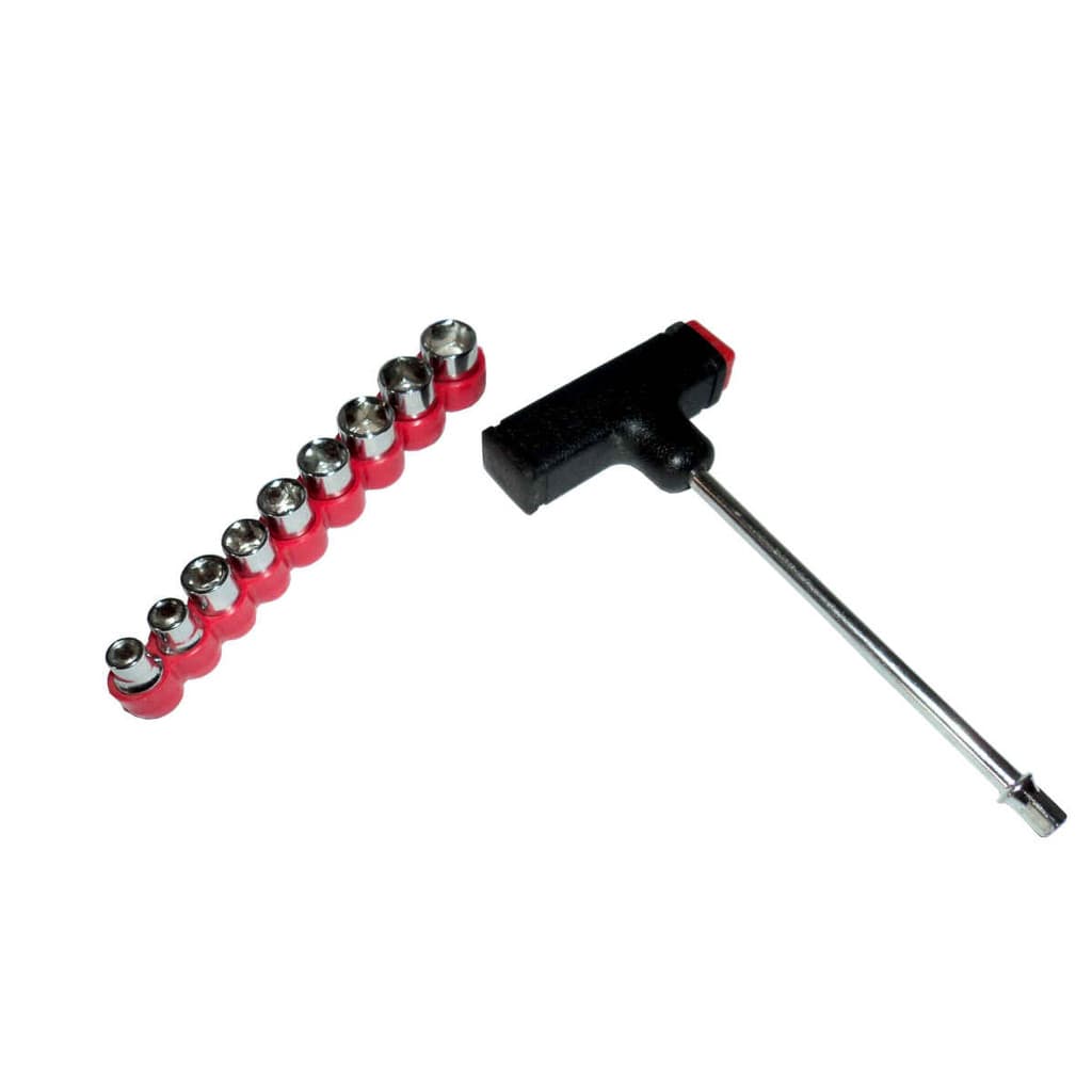 Chave T Com Jogo Soquete Sextavado Chave 5 A 13Mm