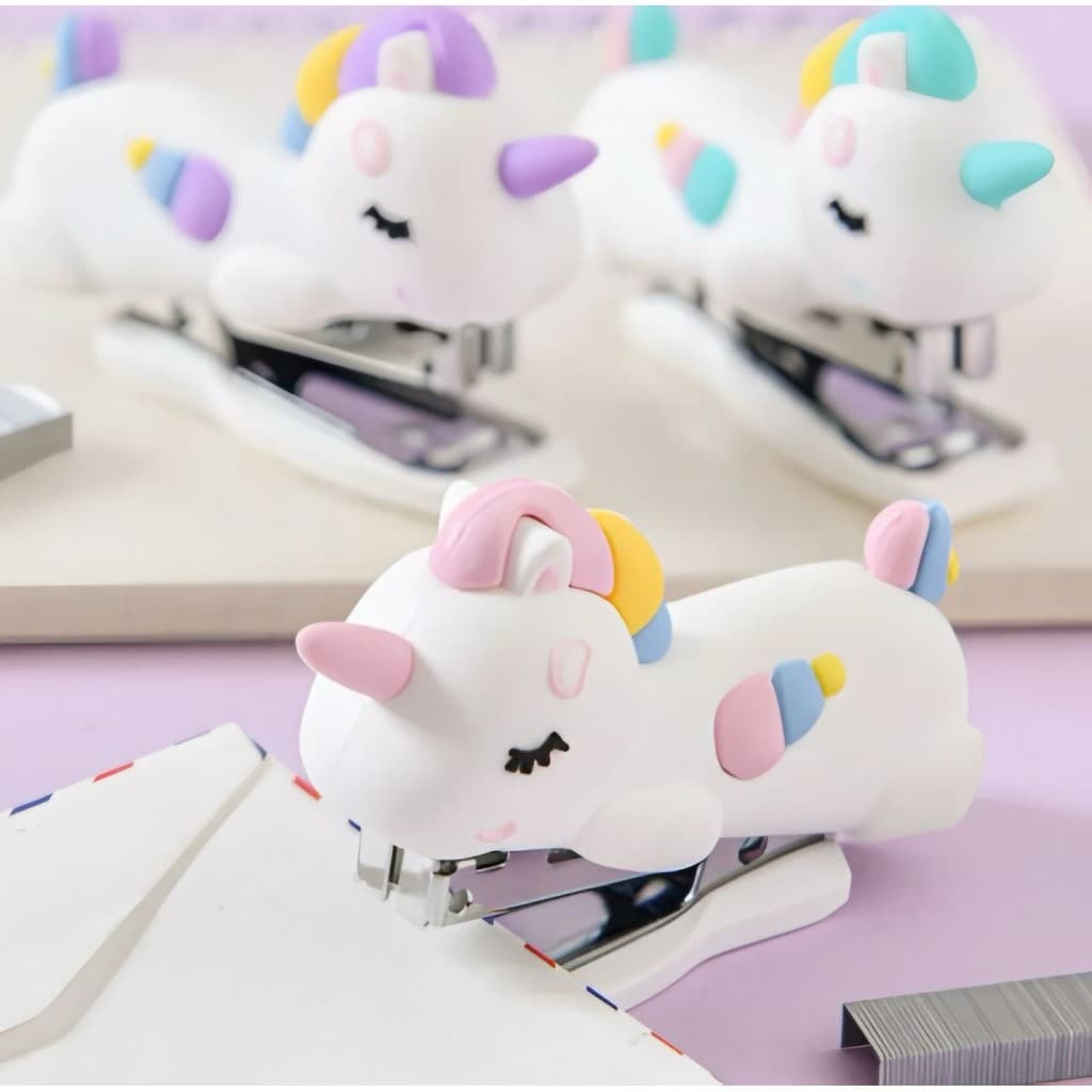 Mini Grampeador Unicórnio Divertido Fofo Kawaii MX86018