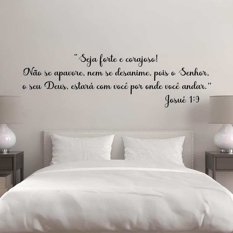 Adesivo de Parede Frase Seja Forte e Corajoso Mod02