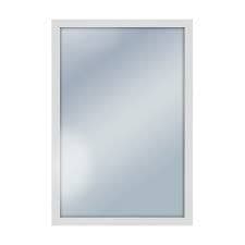 Espelho 35x45 com Moldura Cor Branco Liso Para Decoração