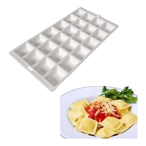 Formas Para Modelar Mini Pasteis e Ravioli Massa 24 Cavas com 1 ou 2 formas