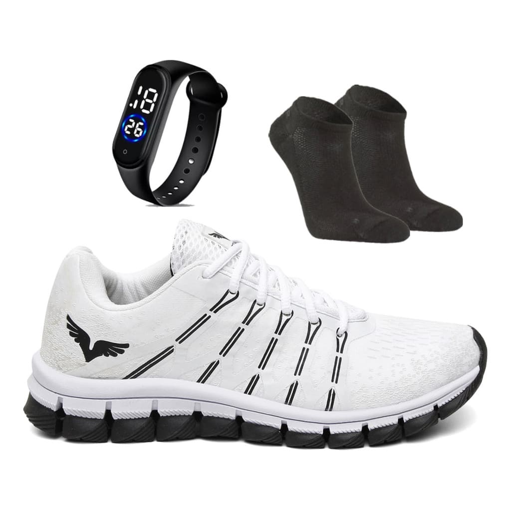 Kit Tênis Esportivo Academia Masculino Corrida Leve Running Olympico Original