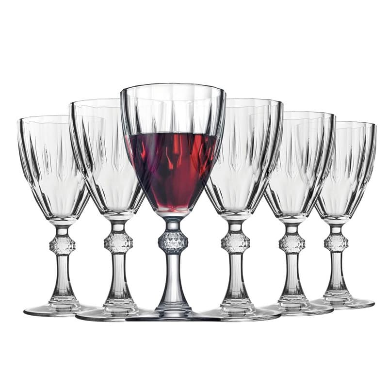 Jogo 6 Taças Vidro Para Bebidas Clear 200ml Verona