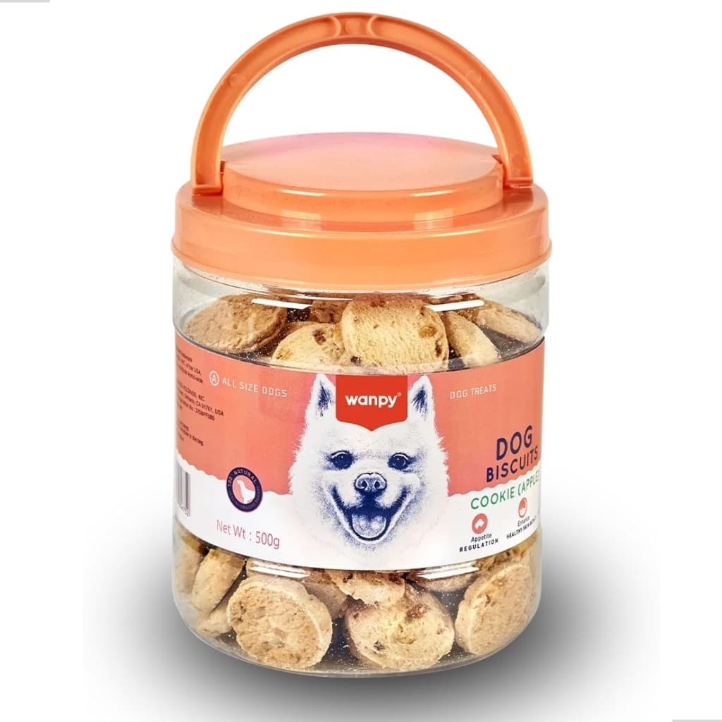 Petisco para Cao Cookie Sabor Frango e Maça 500G Wanpy Cachorro