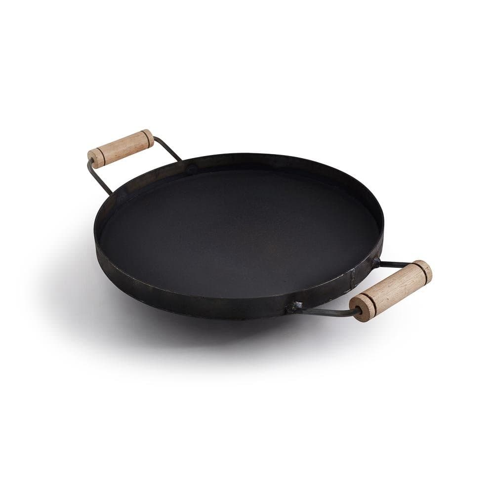 Disco de Arado de Ferro Com Borda com Diâmetro de 42cm Olibox Cabo Curto