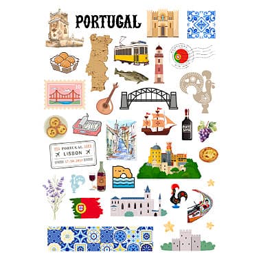 Adesivo Coleção Trip: Portugal Grafitte