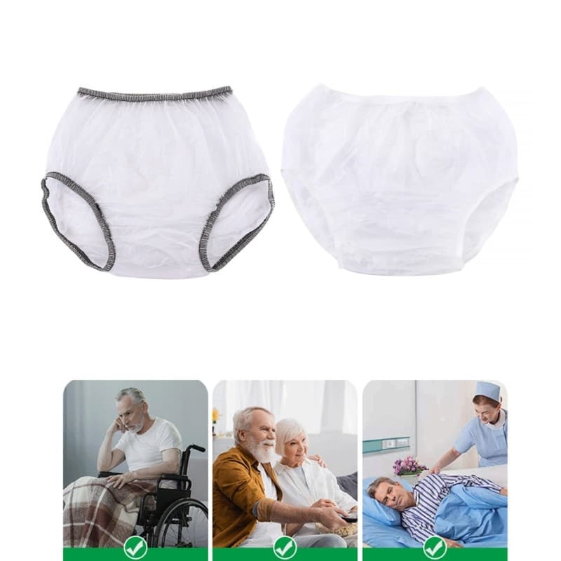 Resistente À Água Reutilizável Adulto Fralda Capa Calças De Plástico Incontinência Roupa Interior Protetora Prova