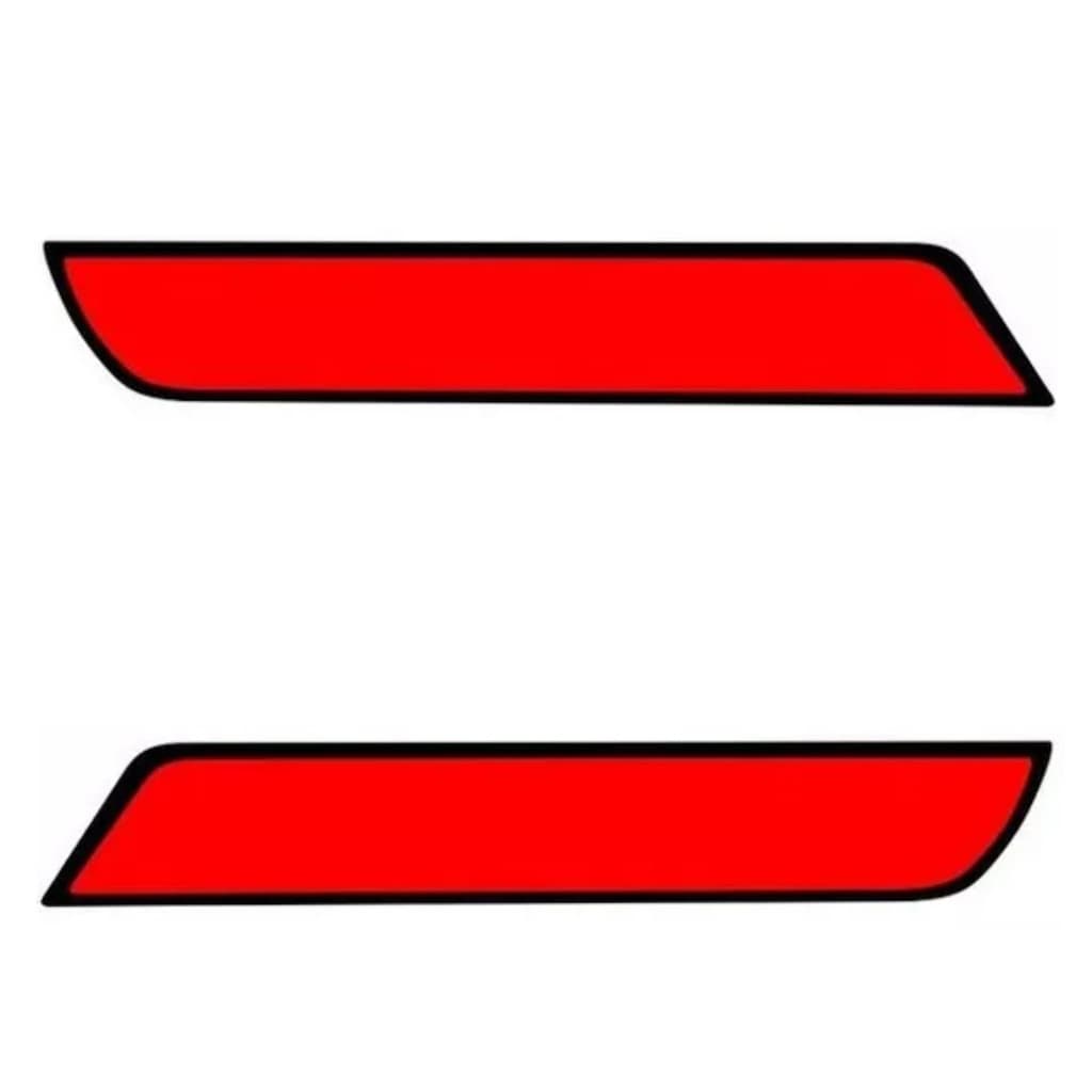 Par Adesivos Refletivo Parachoque Universal - Modelo 01