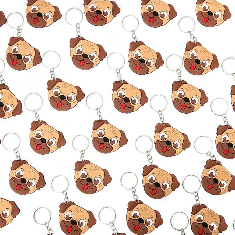 Chaveiro Cachorro Buldog 10un Lembrancinha Pet Casa Ração