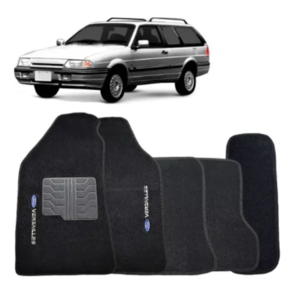 Kit Tapetes Versailles Royale 1991 1992 A 1996 Carpete Preto