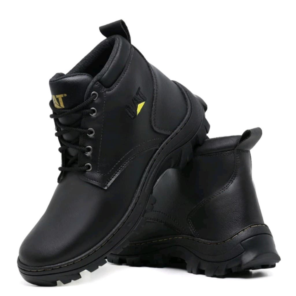 Bota Coturno Caterpillar Masculino Adventure Em Couro Sintético
